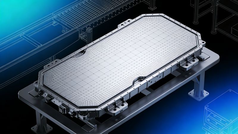 新能源汽车电池包壳体平整度检测，立仪科技应用案例封面图