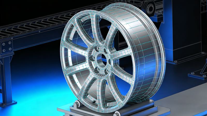 轮毂表面轮廓与高度检测，立仪科技应用案例封面图
